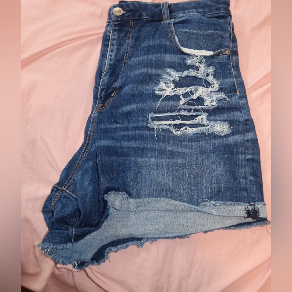 American Eagle Outfitters Dark Blue Boyfriend Jeans